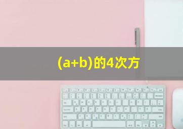 (a+b)的4次方