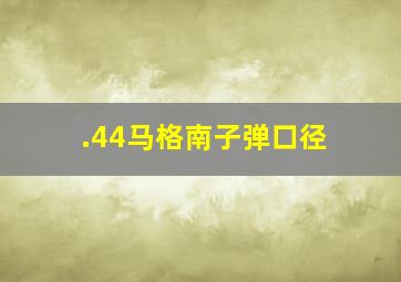 .44马格南子弹口径