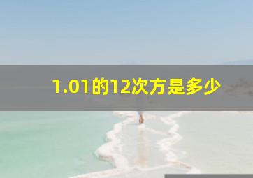 1.01的12次方是多少