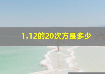 1.12的20次方是多少