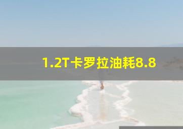 1.2T卡罗拉油耗8.8