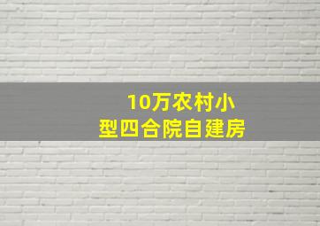 10万农村小型四合院自建房