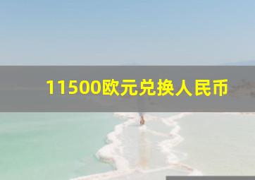 11500欧元兑换人民币