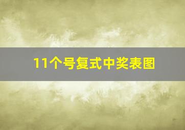 11个号复式中奖表图