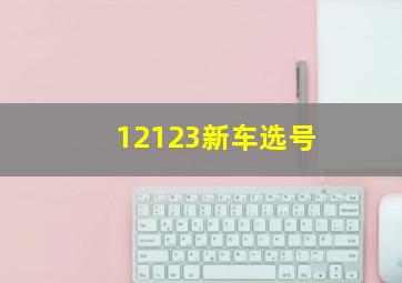 12123新车选号