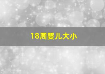 18周婴儿大小