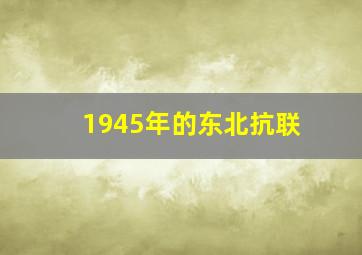 1945年的东北抗联