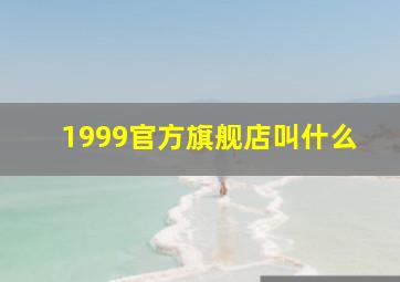 1999官方旗舰店叫什么