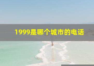 1999是哪个城市的电话