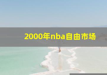 2000年nba自由市场