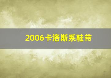 2006卡洛斯系鞋带