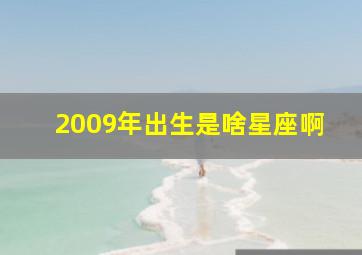 2009年出生是啥星座啊