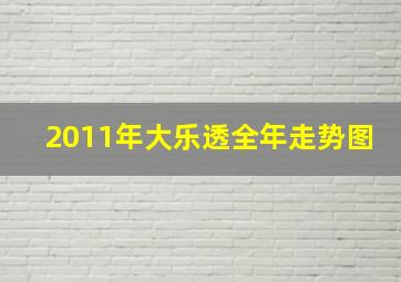 2011年大乐透全年走势图