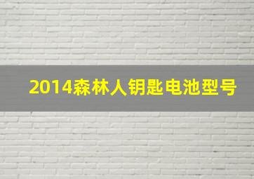 2014森林人钥匙电池型号