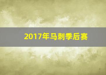 2017年马刺季后赛