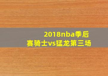 2018nba季后赛骑士vs猛龙第三场