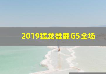 2019猛龙雄鹿G5全场