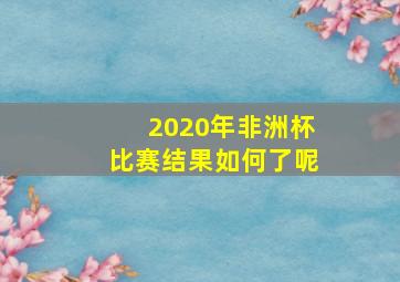 2020年非洲杯比赛结果如何了呢