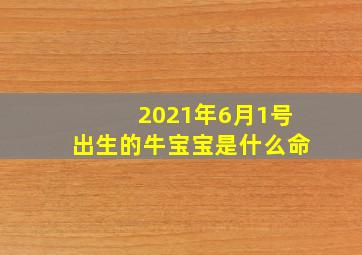 2021年6月1号出生的牛宝宝是什么命