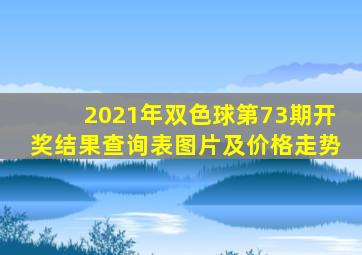 2021年双色球第73期开奖结果查询表图片及价格走势