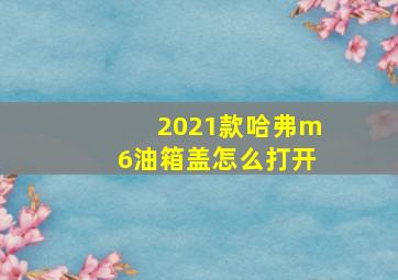 2021款哈弗m6油箱盖怎么打开