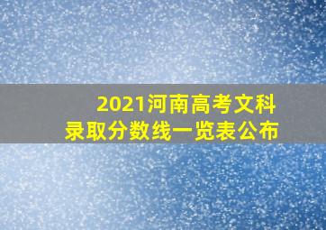 2021河南高考文科录取分数线一览表公布