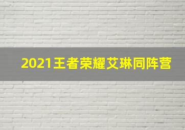 2021王者荣耀艾琳同阵营