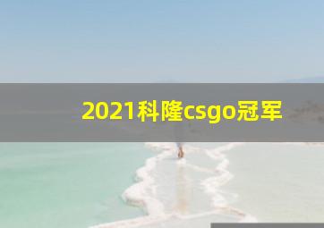 2021科隆csgo冠军