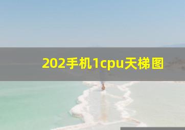 202手机1cpu天梯图