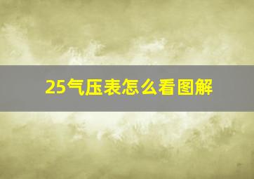 25气压表怎么看图解