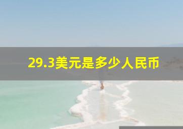 29.3美元是多少人民币