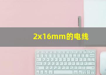 2x16mm的电线