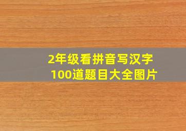 2年级看拼音写汉字100道题目大全图片