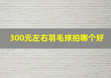 300元左右羽毛球拍哪个好