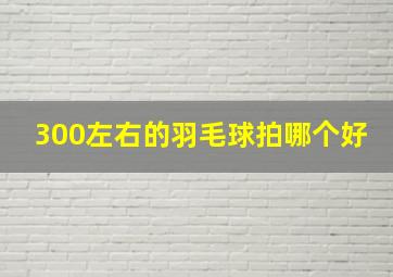 300左右的羽毛球拍哪个好