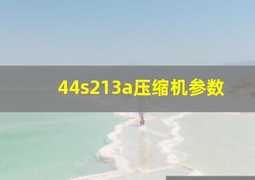 44s213a压缩机参数