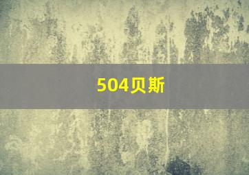 504贝斯