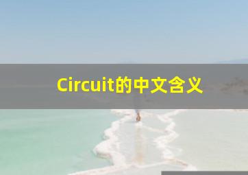 Circuit的中文含义