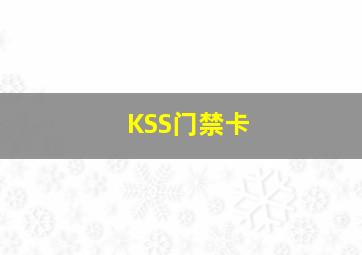 KSS门禁卡