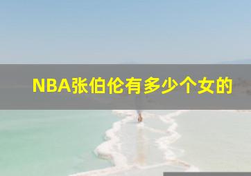 NBA张伯伦有多少个女的