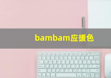 bambam应援色