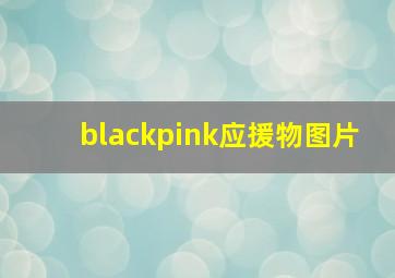 blackpink应援物图片