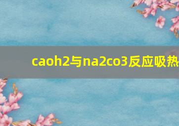 caoh2与na2co3反应吸热