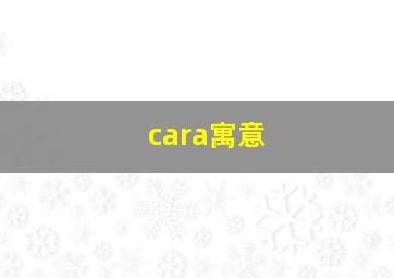 cara寓意