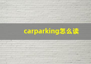 carparking怎么读