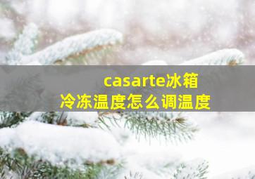 casarte冰箱冷冻温度怎么调温度