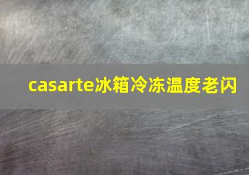 casarte冰箱冷冻温度老闪