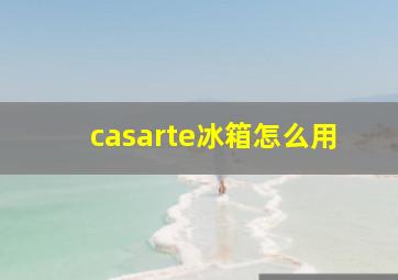 casarte冰箱怎么用