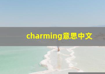 charming意思中文