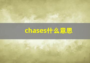 chases什么意思